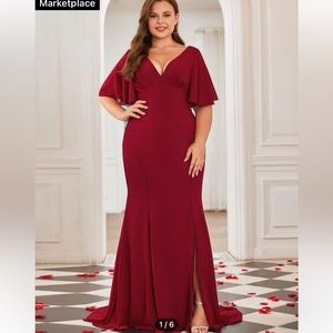 Brand new never worn XXL red dress perfect for wedding guest attire this fall!